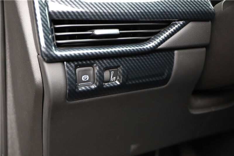 for Corolla 2019-2022 Steel Carbon Fiber Rear Water Cup Panel Cover Trim v