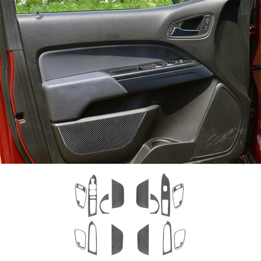 Passenger Inner Door Handle Panel Trim Carbon Fiber for Acura TSX 2003-2008 v
