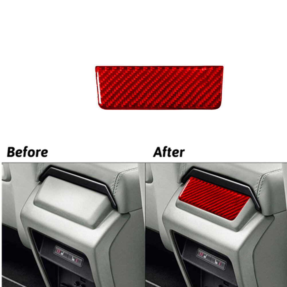 for Mercedes R-Class 2009-2012 2Pcs Rear Door Handle Trim Cover Carbon Fiber v