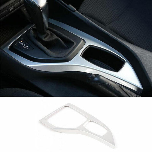 for BMW X1 E84 2013-2015 ABS Silver Central Console Gear Shift Cover Trim 1PCS