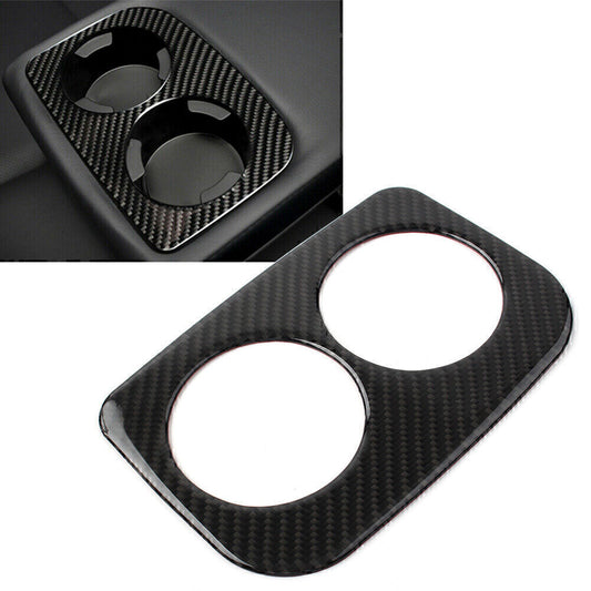 Fit for Subaru Forester 2013-2018 Carbon Fiber Inner Rear Water Cup Panel Cover Trim