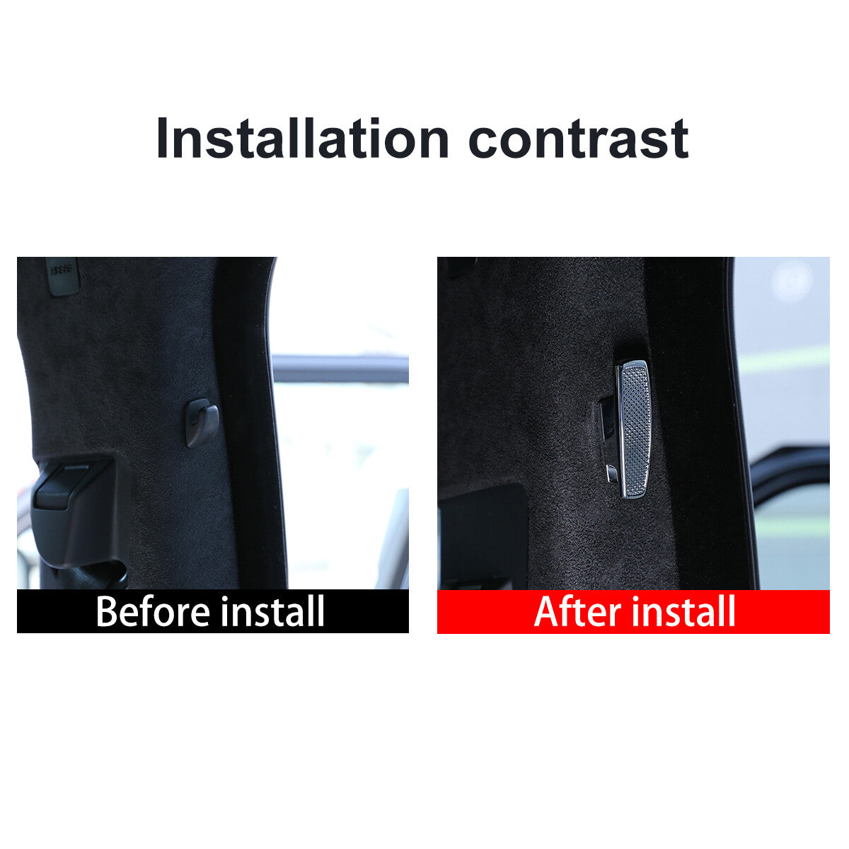 US Exterior Door Bowl Handle Trim Cover for 370Z 2009 - 2020 Carbon ABS- v