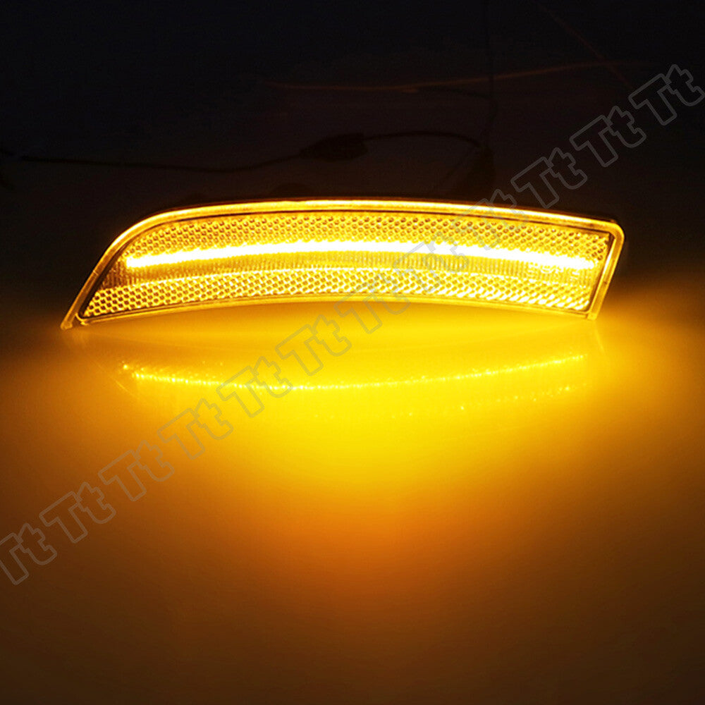 2pcs Clear LED Fender Side Marker Lights for 2022 2023 for GR86 for Subaru BRZ- v
