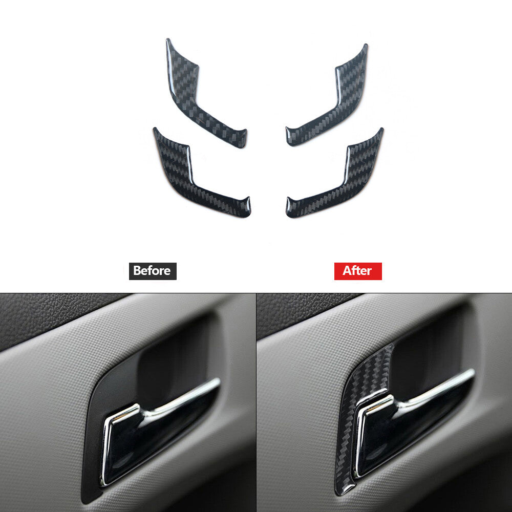 Suitable for Mazda 3 sedan 2019-2023 carbon fiber front bumper trim fog lampshade ABS- v