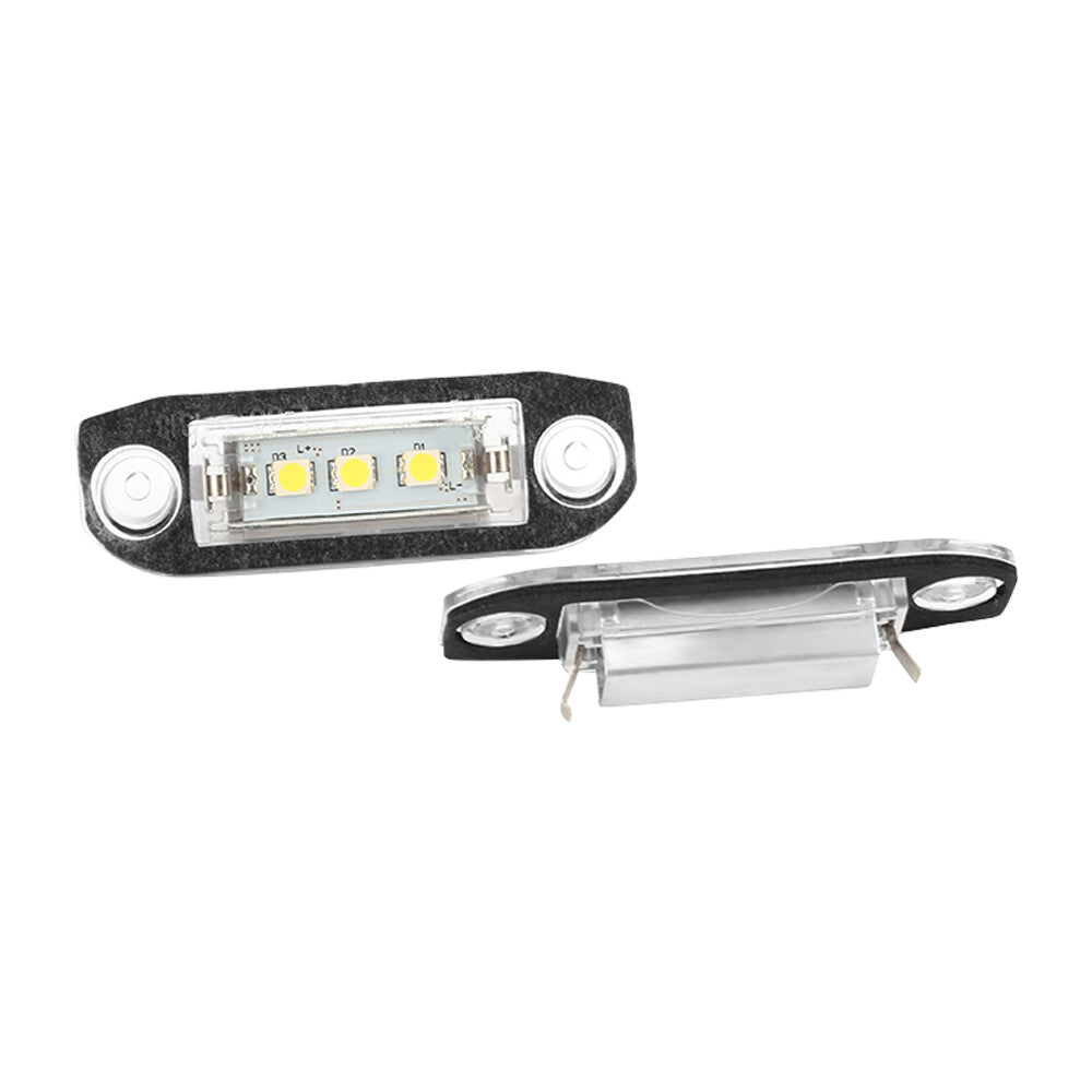 2Pcs 12V 6500K LED License Plate Lights Fit for Volvo S40 S80 XC60 XC90 V50 V70 Q