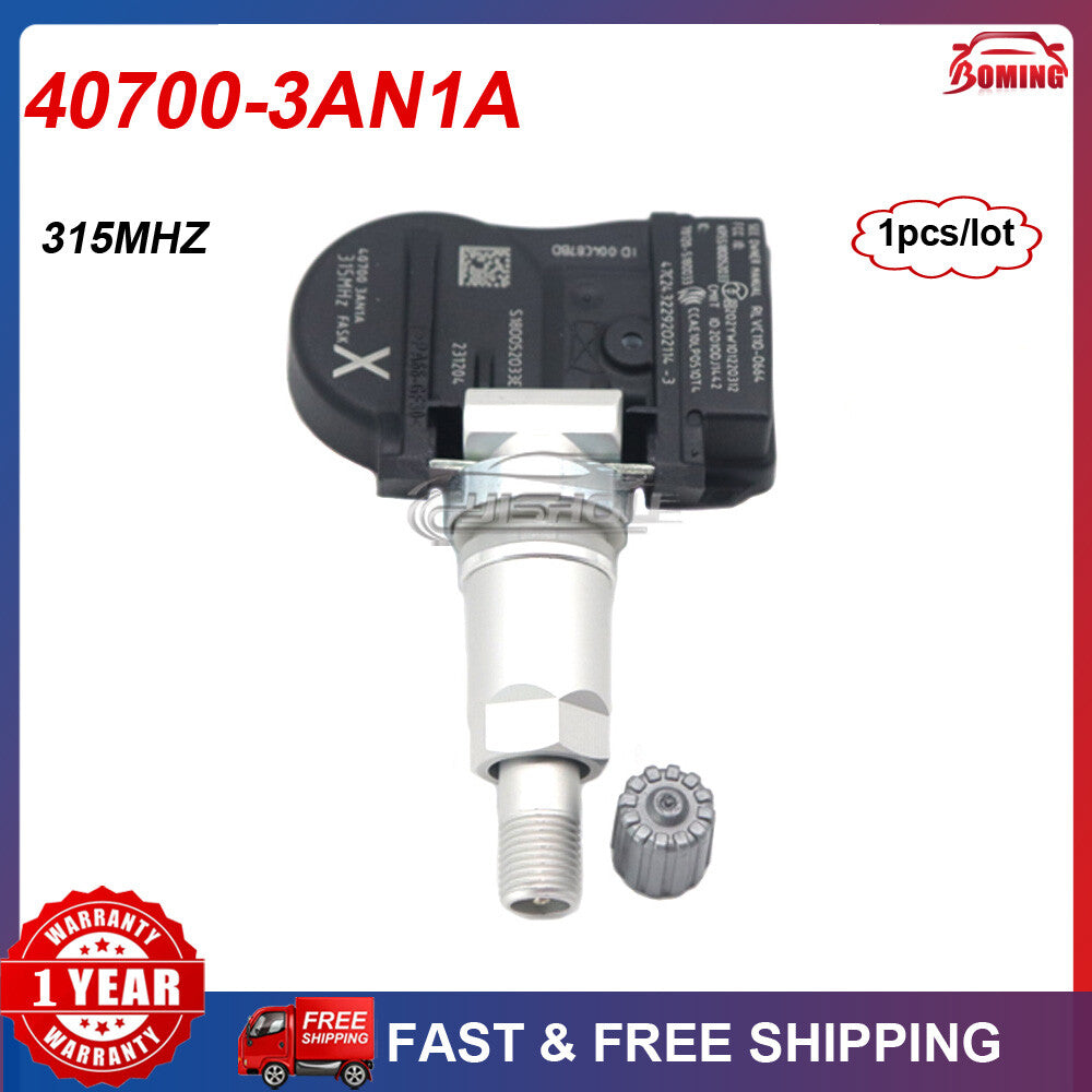1x 40700-3AN1A New TPMS Tire Pressure Sensor for Nissan Leaf Sentra Versa 315Mhz