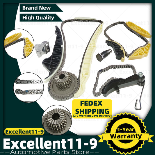 13-piece EA888 engine timing chain kit for Golf , for Passat , for Tiguan , for Audi A4, A6, for A8 , Q5- n