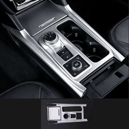 for Ford Explorer 2020-2022 ABS Silver Central Console Gear Shift Panel Trim 2pc