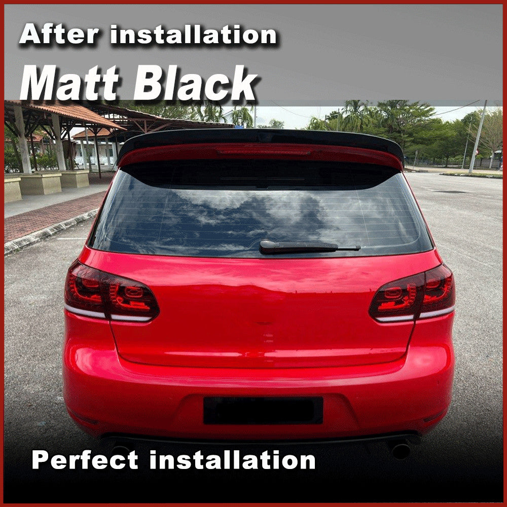 Matt Black Rear Roof Spoiler Wing Refit for Volkswagen for VW for Golf 6 MK6 VI R20/GTI