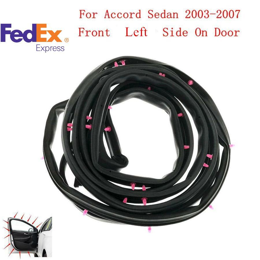 1x Front Left Replace Door Rubber Seal WeatherStrip for ACCORD Sedan 72365SDAA01
