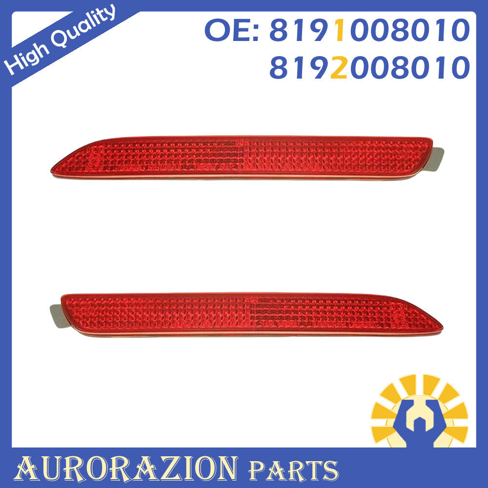 2-piece rear bumper reflector kit for Sienna 2011-20 NX200t NX300h 15-17- n