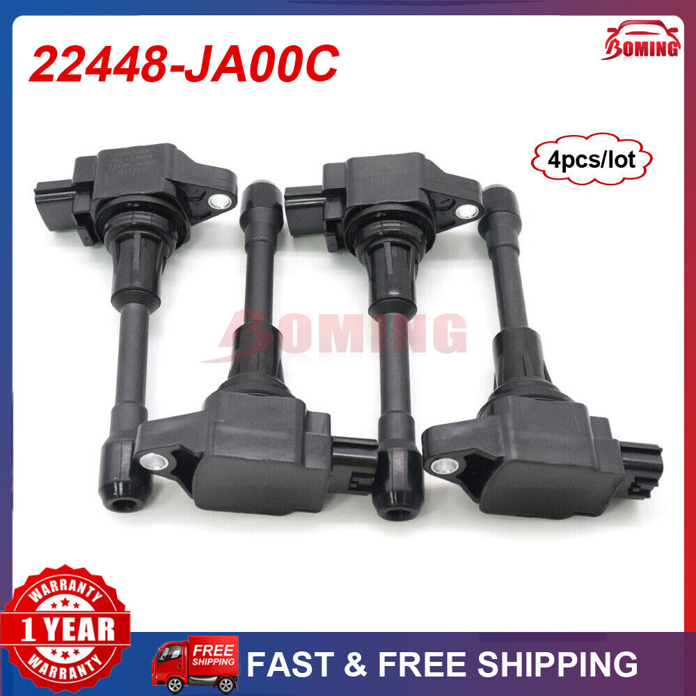 4pcs 22448-JA00C for Nissan Altima Rogue Sentra Versa Ignition Coil