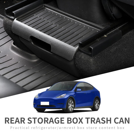 Center Console Back Row Armrest Storage Box for Tesla for Model Y Tray Organizer