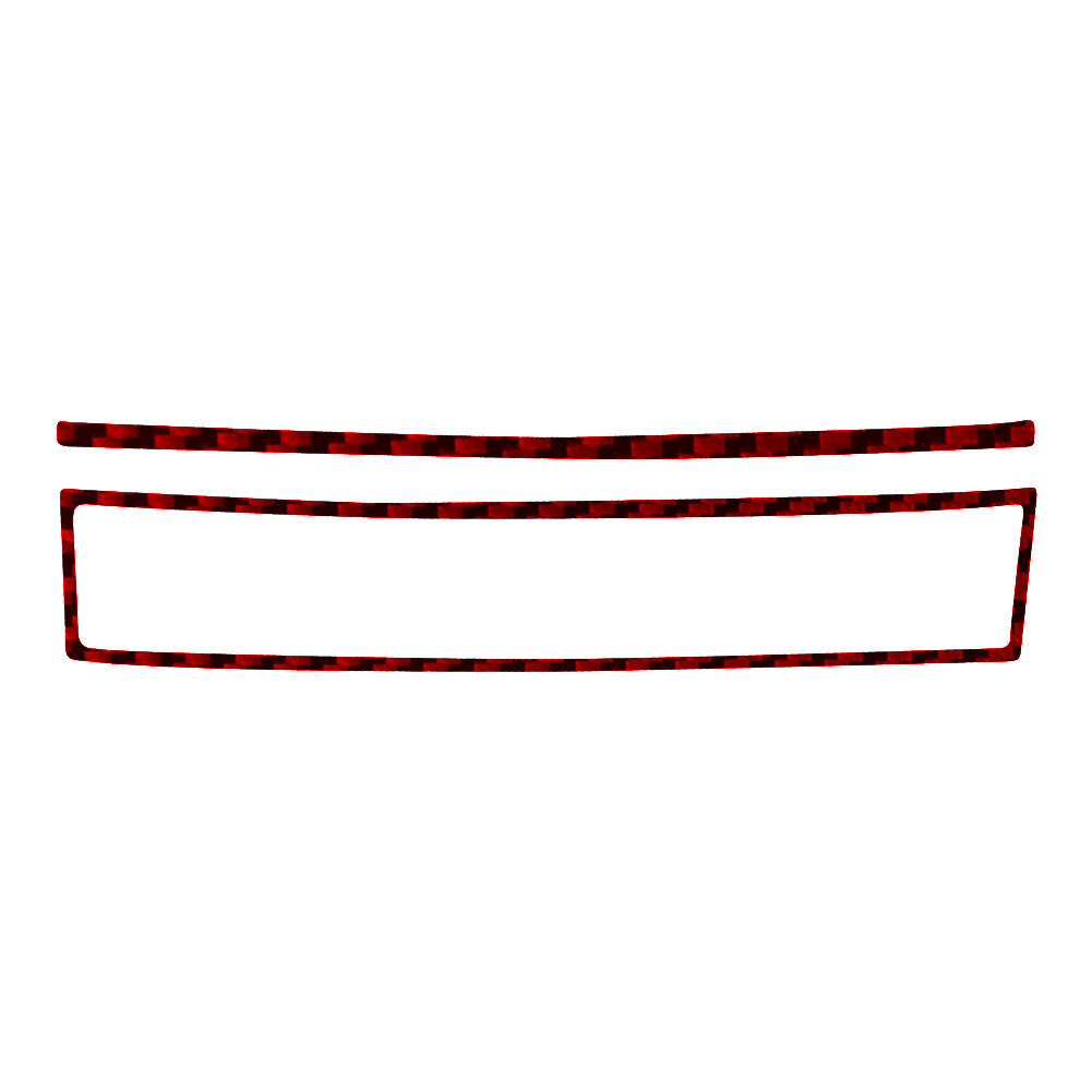 Red Carbon Fiber Digital Climate Control Cover for Subaru Legacy Outback 2010-14
