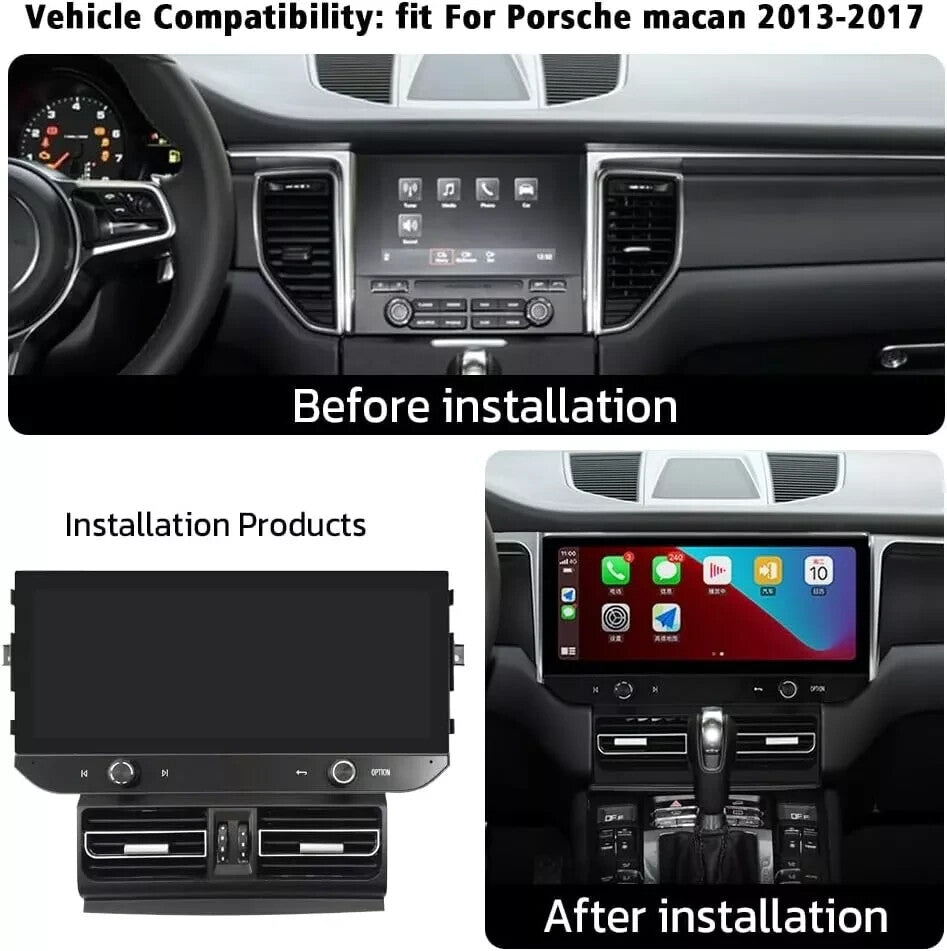 12.3 Android Car Stereo for Porsche Macan 2013-2018 Touch Screen GPS Carplay
