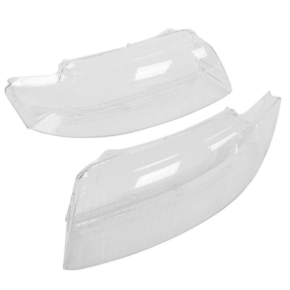Pair Left + Right Headlight Headlamp Clear Lens Cover for Audi for A4 B6 2002-2005 Q