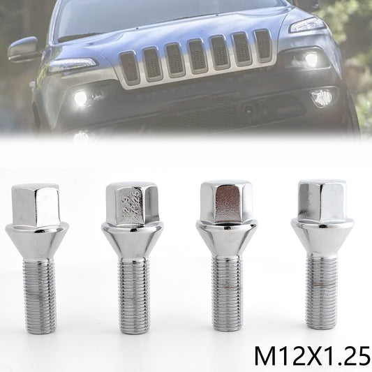 4 Car Wheel Lug Bolt M12X1.25 for Jeep Cherokee 2014-2019 for Chrysler 200 2015-2019 Q