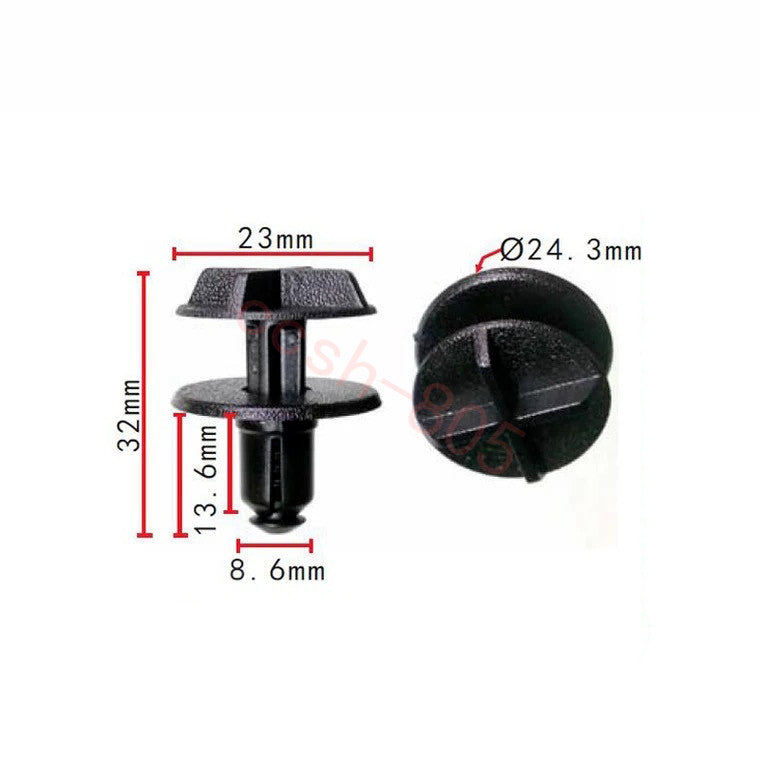 10 Pcs Car Sight Shield Push-Type Retainer Clips for Land Rover for Cadillac STS