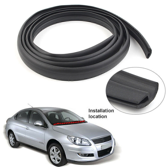 Auto Front Windshield Seal Under Panel Sealed Trim Moulding Strip Rubber Black Q