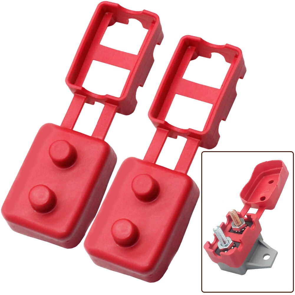 2Pcs Circuit Breaker Cover Protective Sleeve 12V 24V Automatic Reset Stud Type v