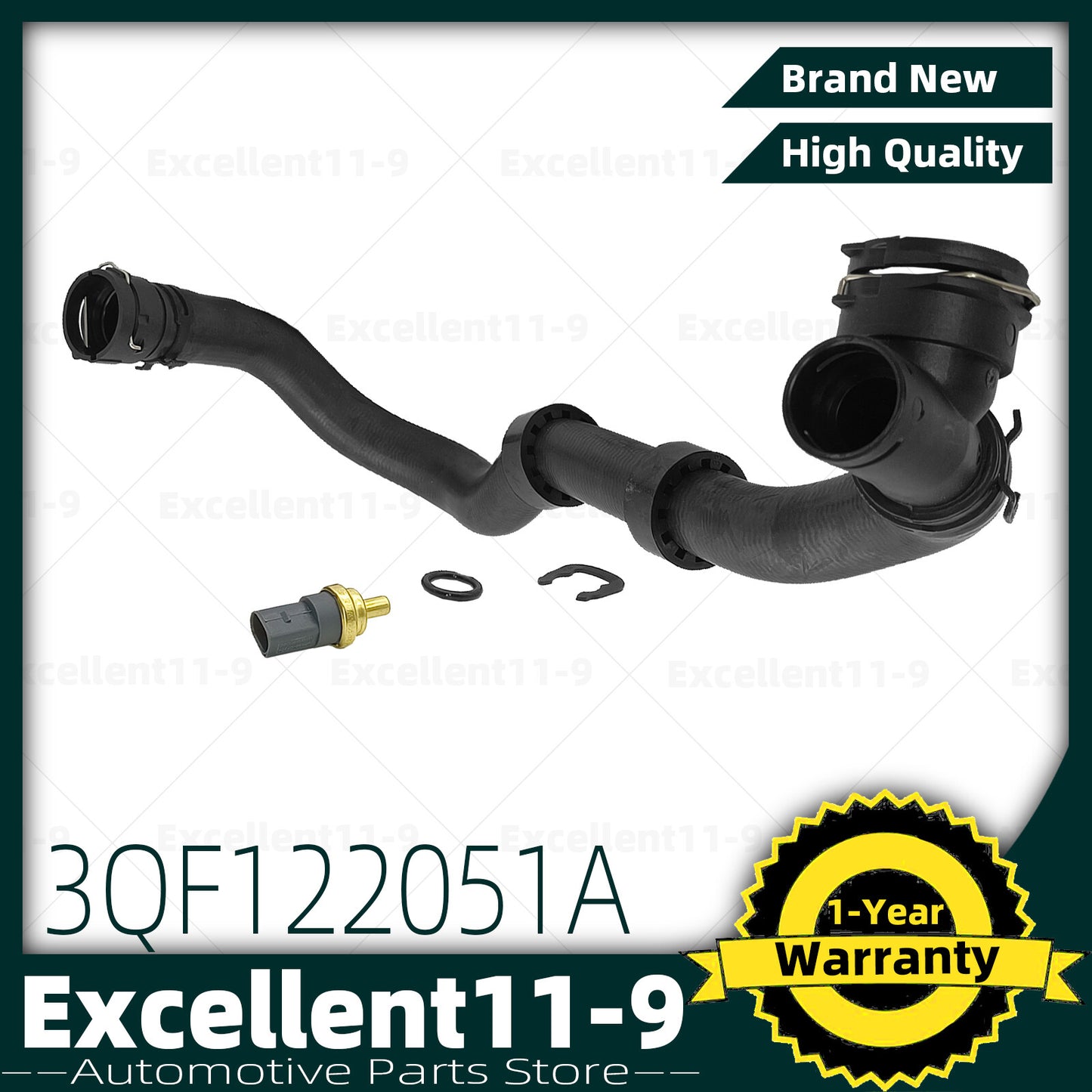 2.0T engine cooling water hose 3QF122051A, suitable for Atlas/Atlas Cross Sport DCGA- n