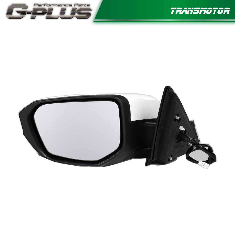 Left Driver Side Mirror Assembly White Fits for Honda for Civic Coupe 2016-2021- v