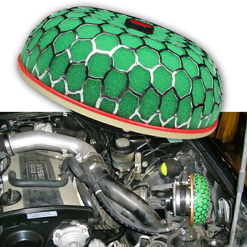 For Car 4 JDM Air Intake Filter High Flow Washable Mushroom Style Universal