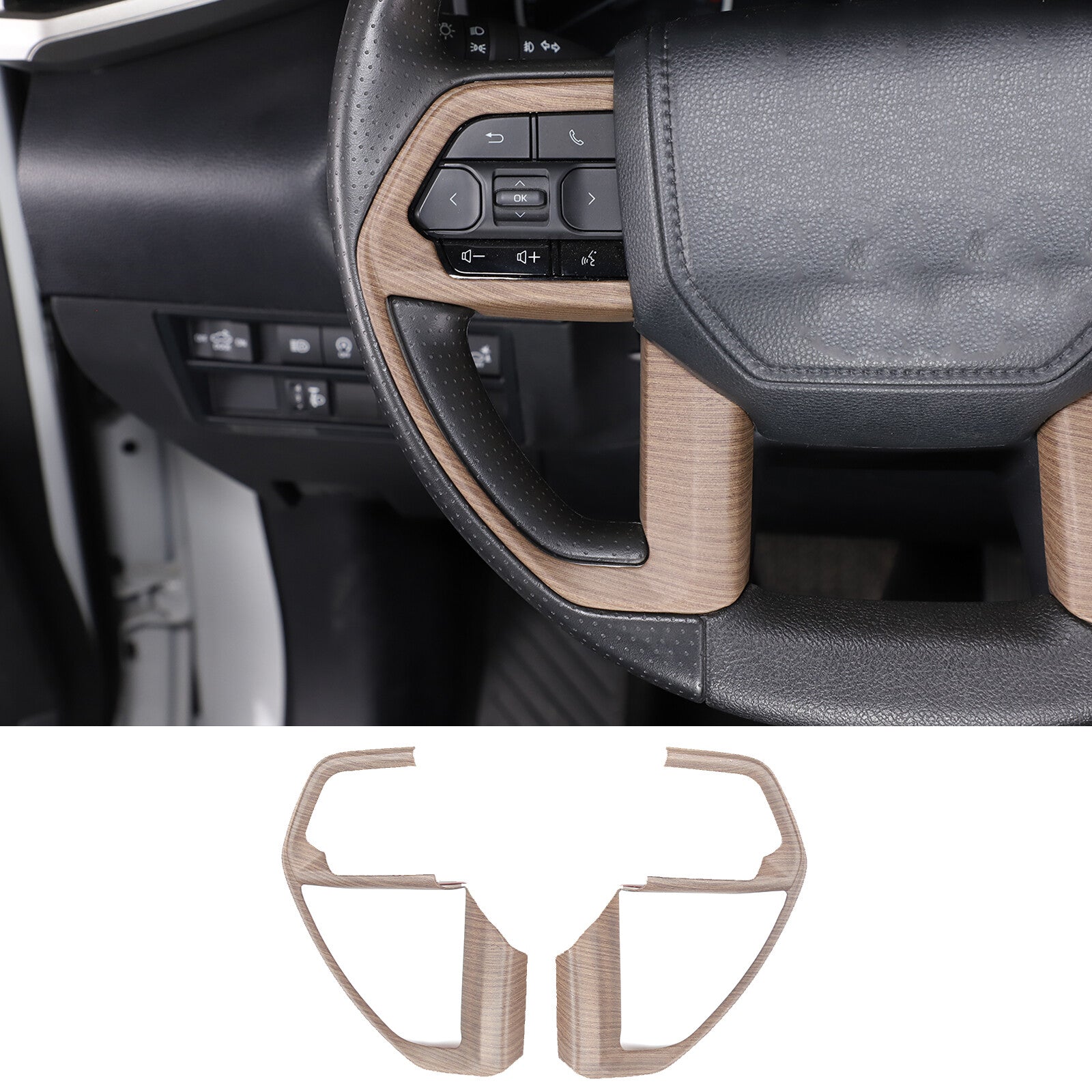 ABS Black Center Center Armrest Storage Box Trim for Honda Pilot 2015 - 2022- v