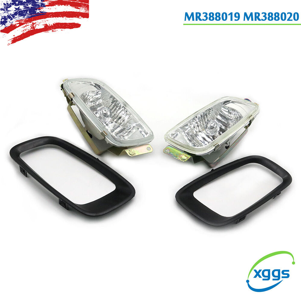 2X Front Fog Lights Lamps+Cover for MITSUBISHI Pajero Montero V73 V75 V77 00-03
