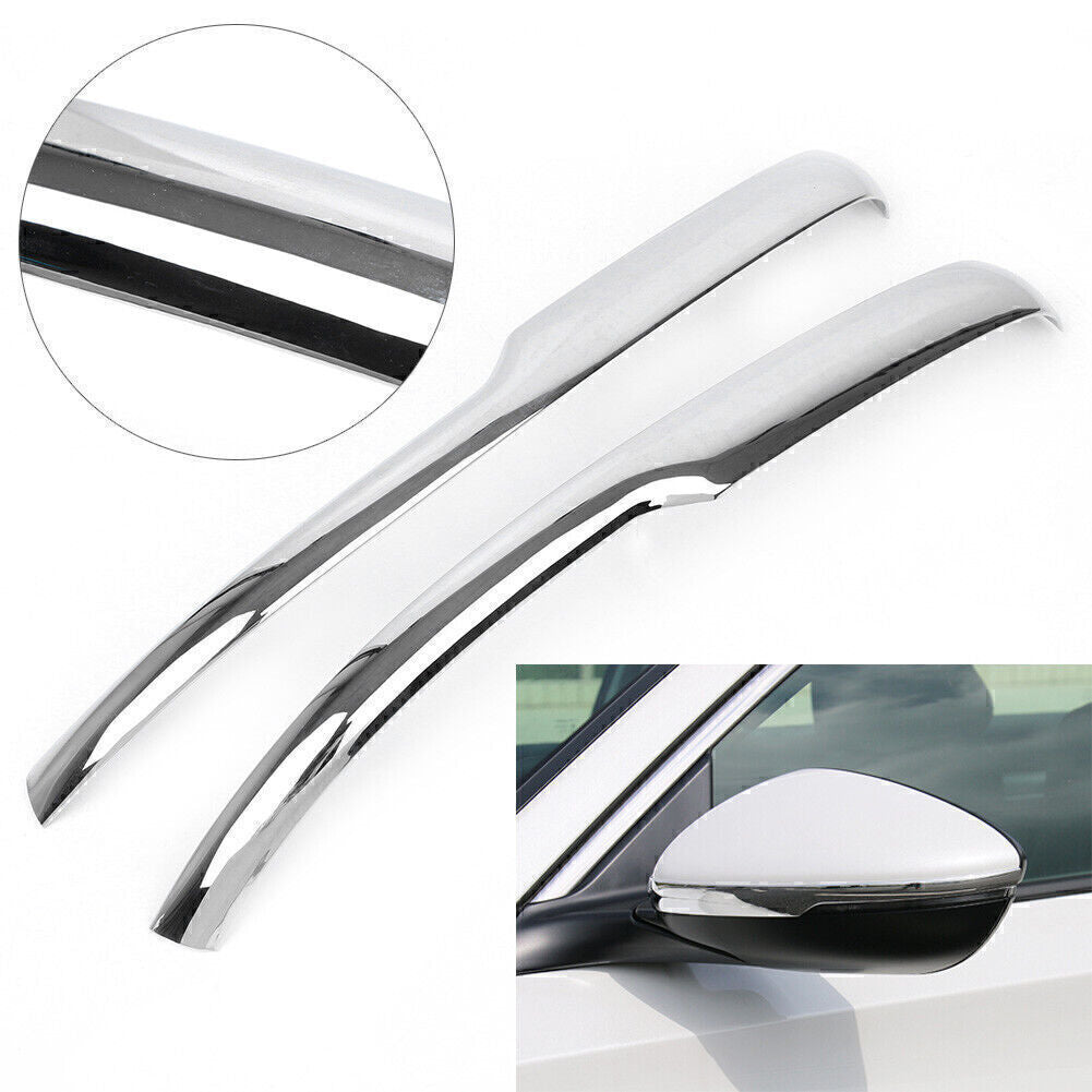 2pcs ABS Chrome Door Wing Side Mirror Rear View Cover Trim for Honda Accord 2018
