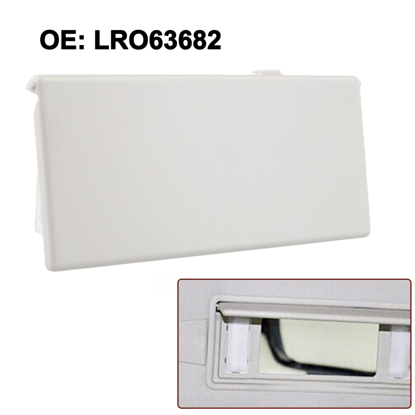 Vanity Mirror Cover Sunvisor Vanity Mirror Cover Grey LR063682 For v
