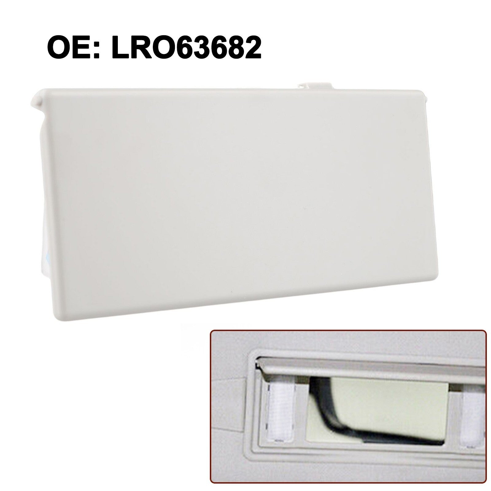 Vanity Mirror Cover Sunvisor Vanity Mirror Cover Grey LR063682 For v