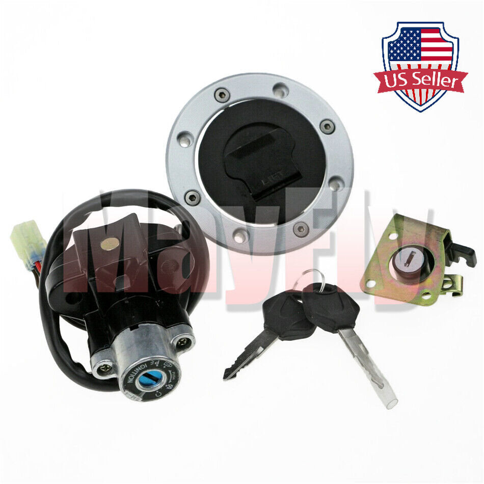 Ignition Switch Lock Fuel Gas Cap Key Set Fit For GSXR600 01-03 GSXR750 00-03