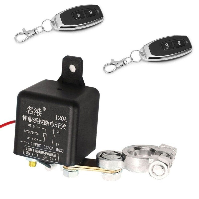 200A 24V Dual Remote Control Car Battery Disconnection and Cut-off Isolator Main Switch - New Product