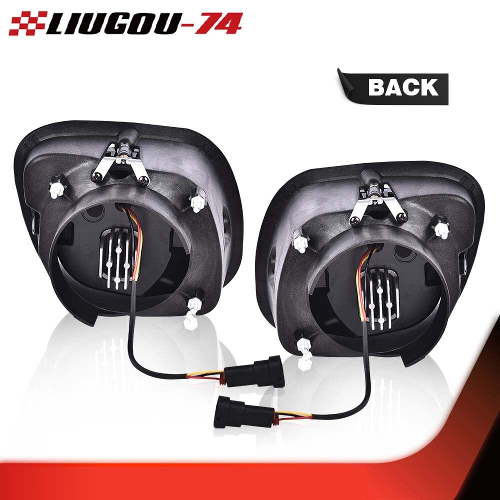 Suitable for 08-17 for Freightliner Cascadia LED fog lamp transparent/chrome LH+RH 1 pair- v