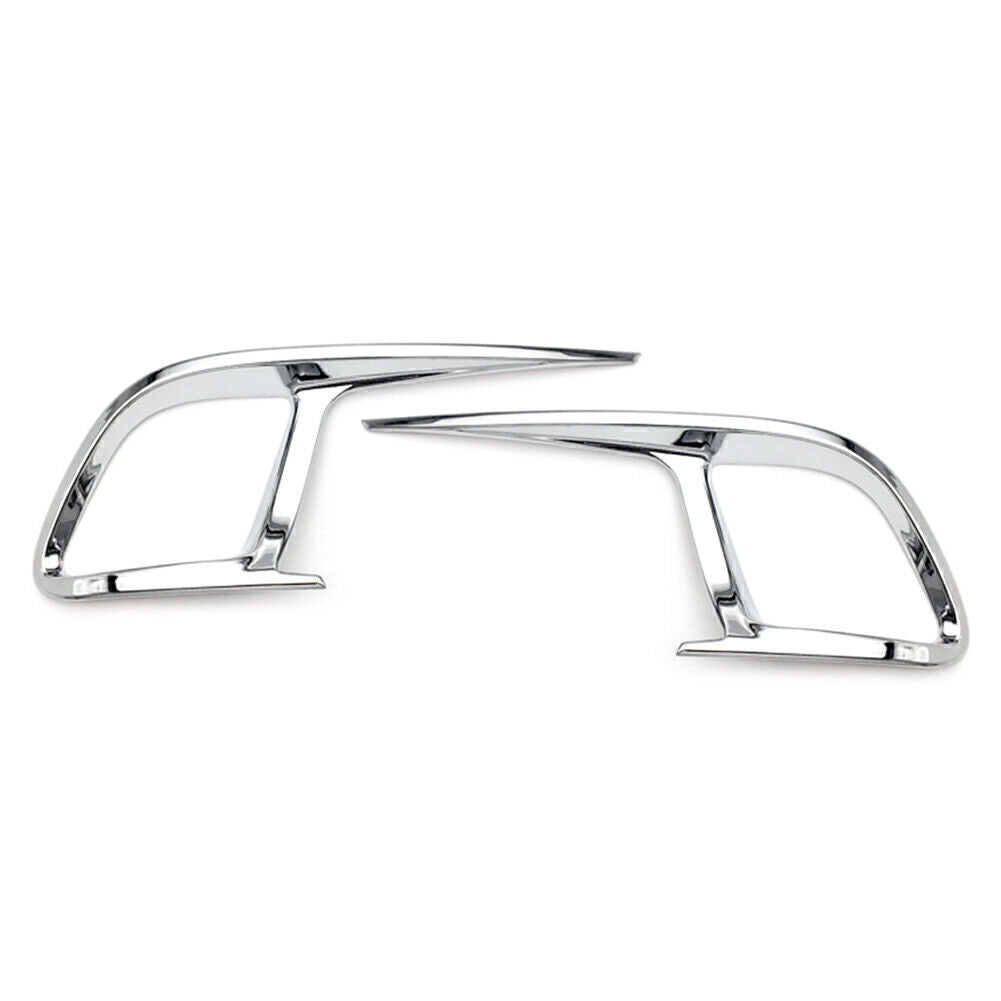 Chrome ABS Rear Bumper Fog Light Lamp Cover Trim Fit for Toyota Highlander 2015-2020