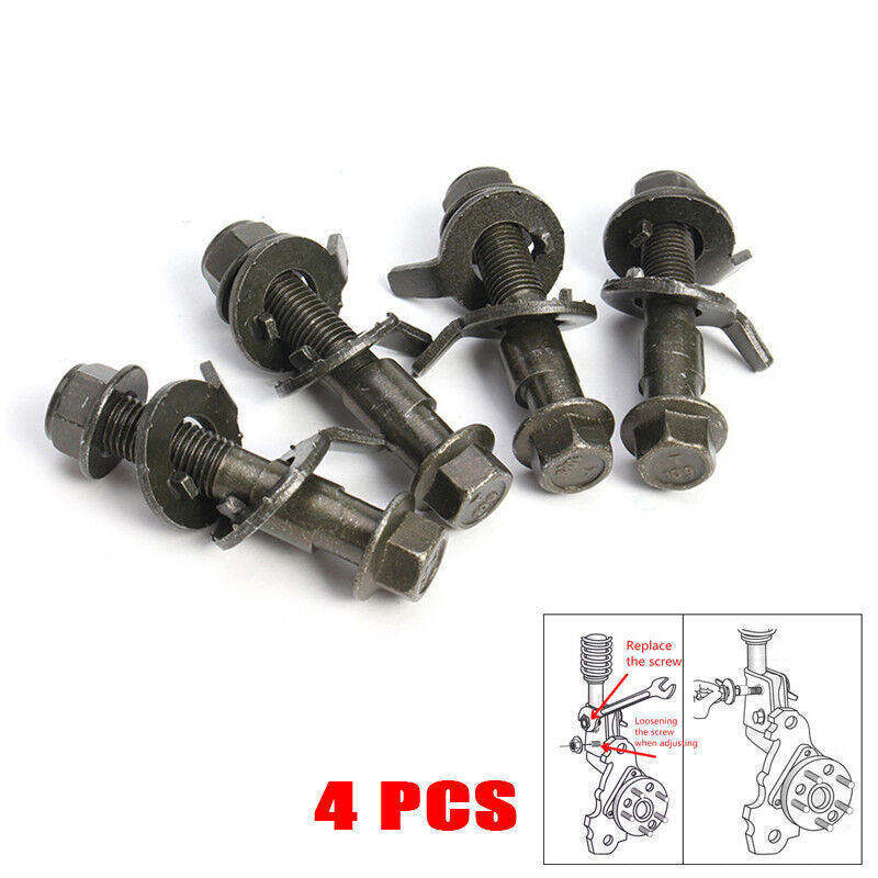 US 14mm Car 4 Wheel Alignment Adjustable Camber Bolts Kit 10.9 Intensity Set v