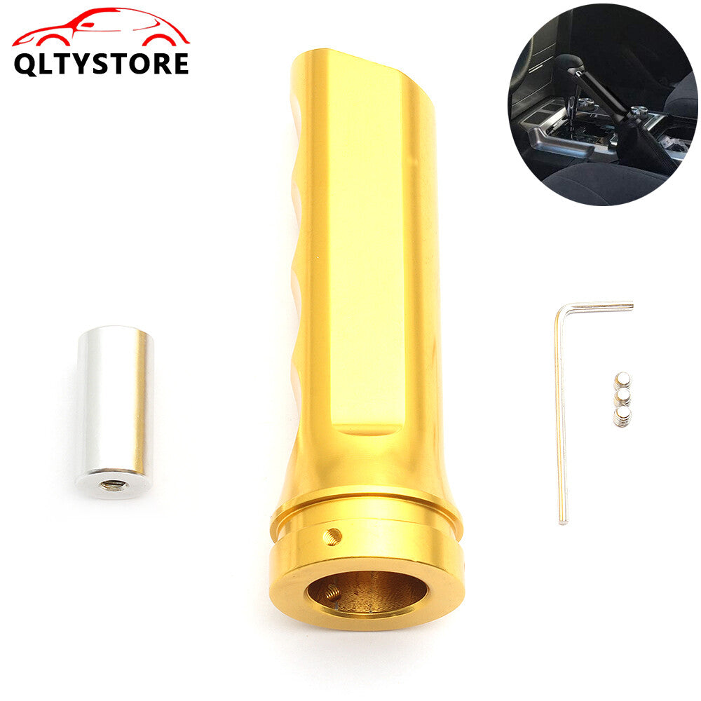 1Pc Gold Aluminum Car Handle Hand Brake Sleeve Universal Fitment Cover Q