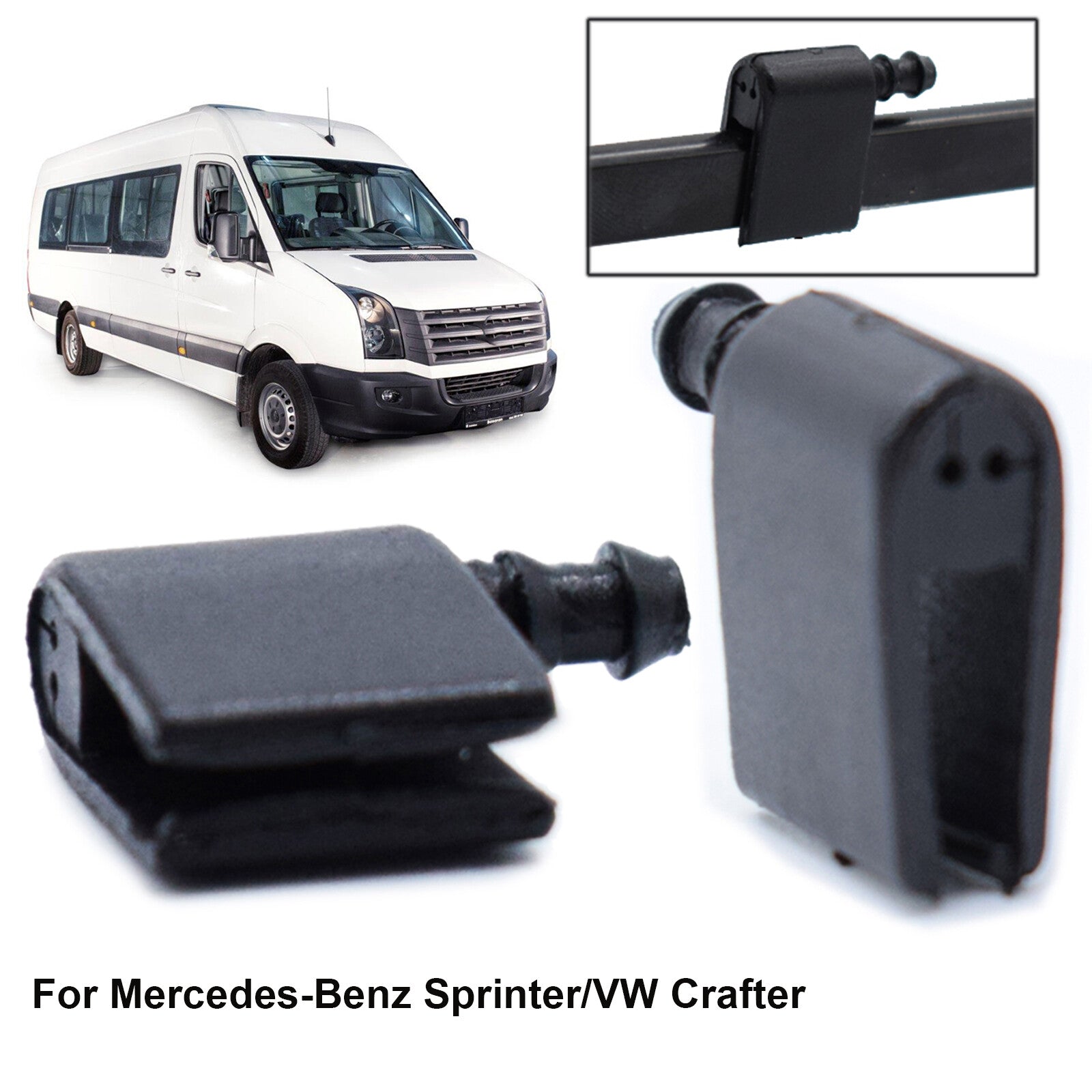 for Mercedes Sprinter Crafter Washer Jet Wiper Nozzle Front Windscreen 2E1955985 Q