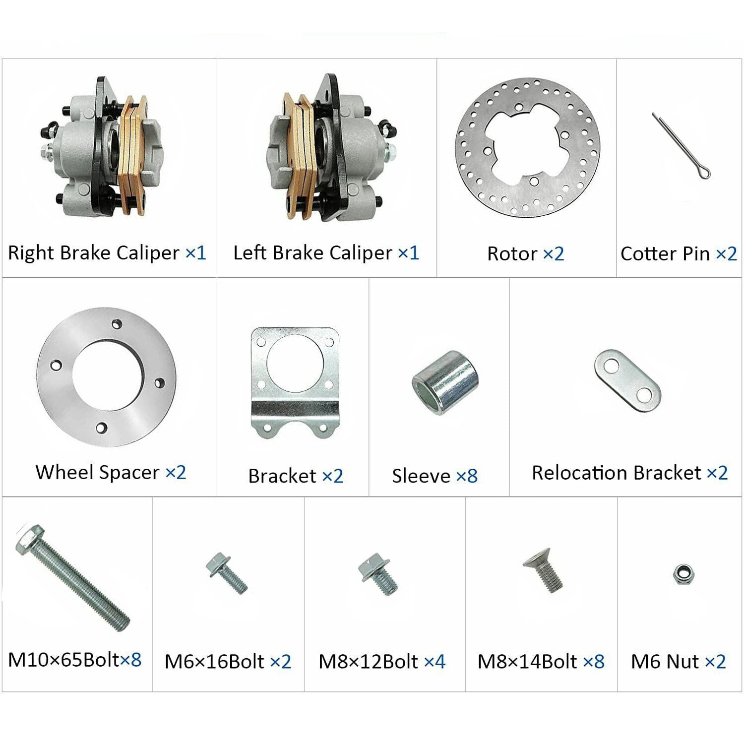 Front Disc Brake Conversion Kit Fit for Honda Fourtrax 300 Rancher Foreman Rubicon