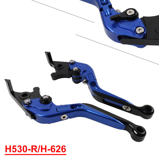 CNC Folding Extendable Brake Clutch Levers for Suzuki GSXS125 GSXR150 17-19 blue Q
