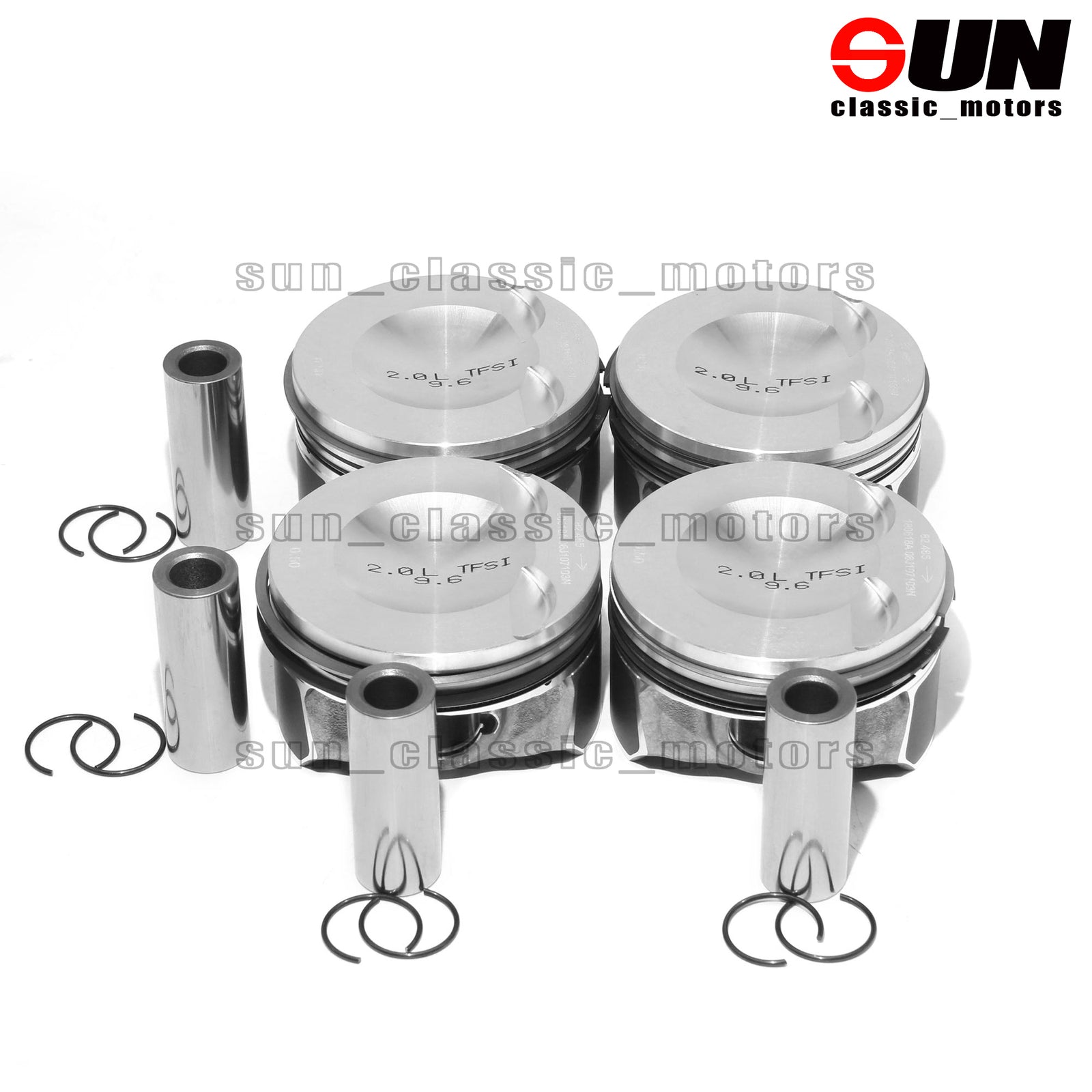 Engine rebuild and overhaul kit, oversized 83.01 mm (+0.5) for Audi EA888 2.0 TFSI-