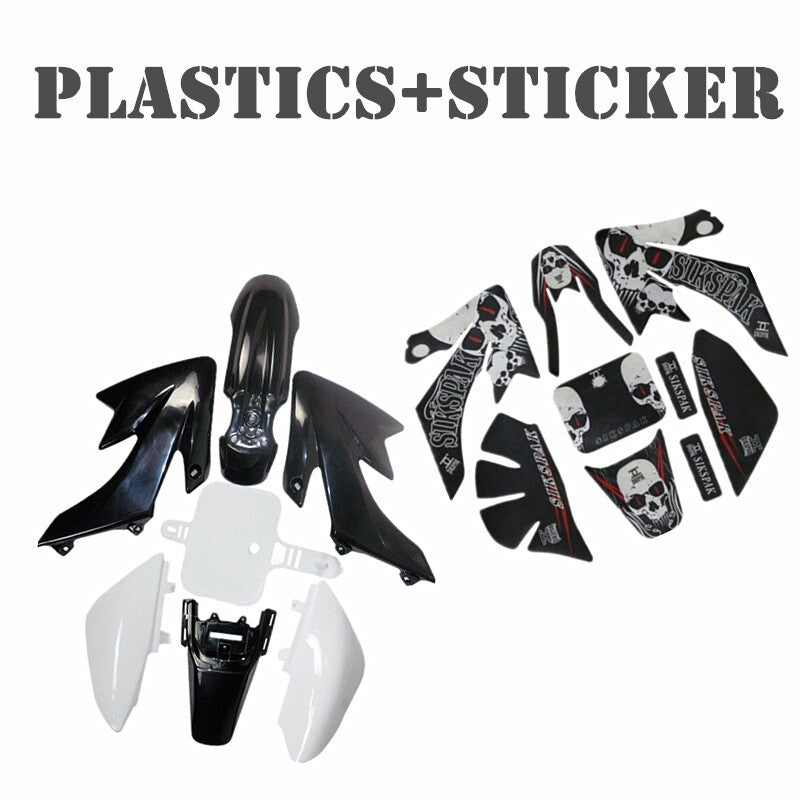 CRF50 Plastic Kit Graphic Decals for Honda XR 50 CRF50 Dirt Pit Bike 110cc 125