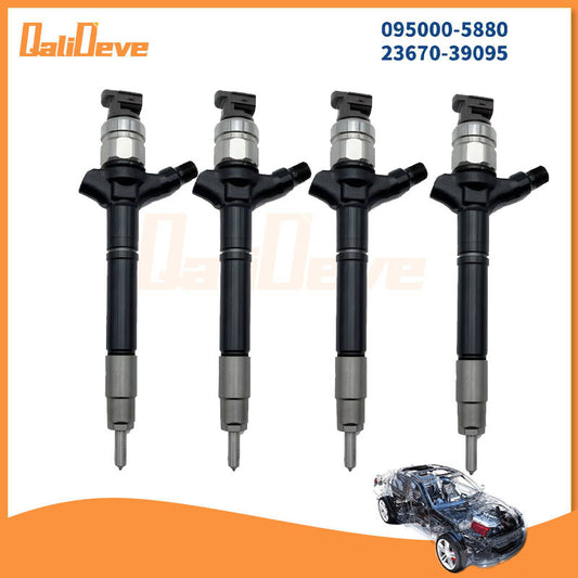 4-pack diesel fuel injectors 095000-5880 23670-39095 suitable for Toyota Hiace Hilux KD-FTV