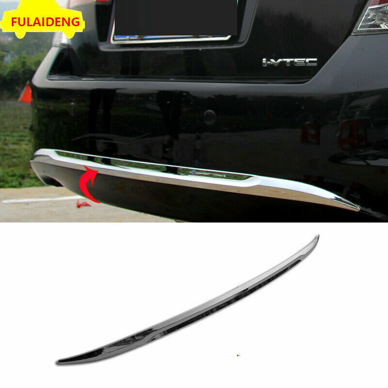 for Honda Accord 8th 2008-2012 Chrome Rear Bumper Guard Lower Cover Strip Trim