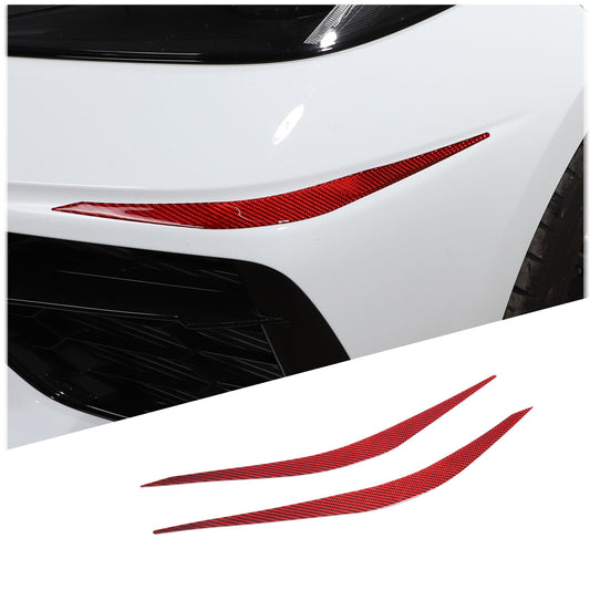 ABS smoked black taillight cover trim for Alfa Romeo Giulia 17-22