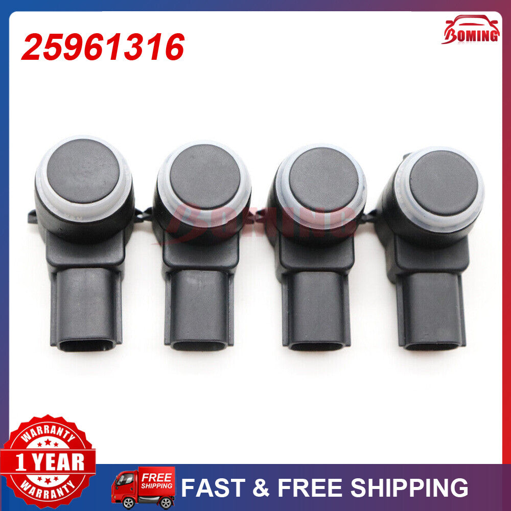 4Pcs New Reverse Backup Parking Assist Object Sensor PDC For GM White 25961316 Q