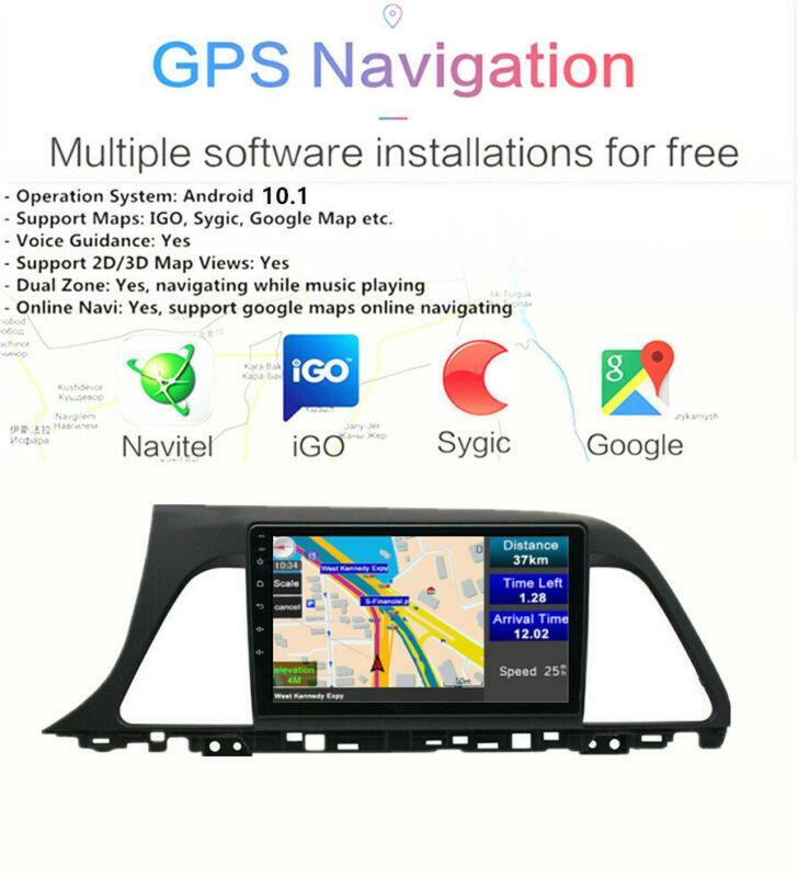 Car Radio GPS Player 9 Stereo FM for Hyundai Sonata 2015/2016 Android 10.1 - n