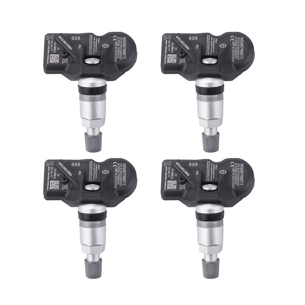 4PCS TPMS 433MHz Tire Pressure Monitoring Sensor for BMW 36106890964 36106874830 Q