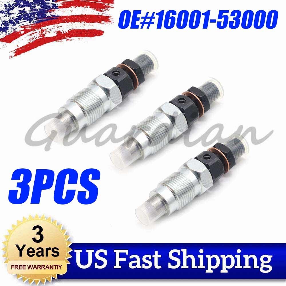 3-piece fuel injector kit for Kubota BX1830D, BX2350D, BX2230D, BX24D, GF1800, U15, D722